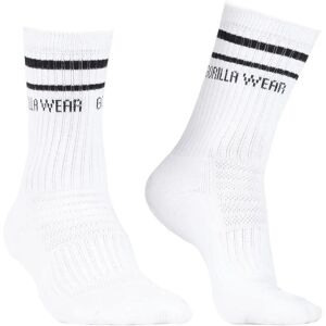 Gorilla Wear Crew Socks White 34-38