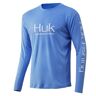 HUK Performance Fishing herr Huk ikon långärmad tröja långärmad långärmad långärmad långärmad långärmad Carolina Blue S