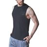 super.natural tunn herr tank top, med merinowolle, M ACTIVE TANK jet svart melange Small