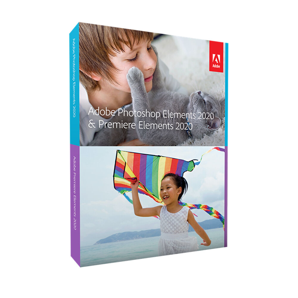 Adobe Photoshop Elements 2020 + Premiere Elements 2020, engelsk, Win + Mac, DVD