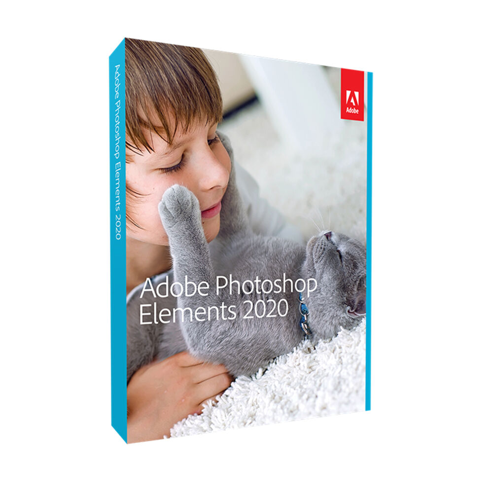 Adobe Photoshop Elements 2020, engelsk, Win + Mac, DVD