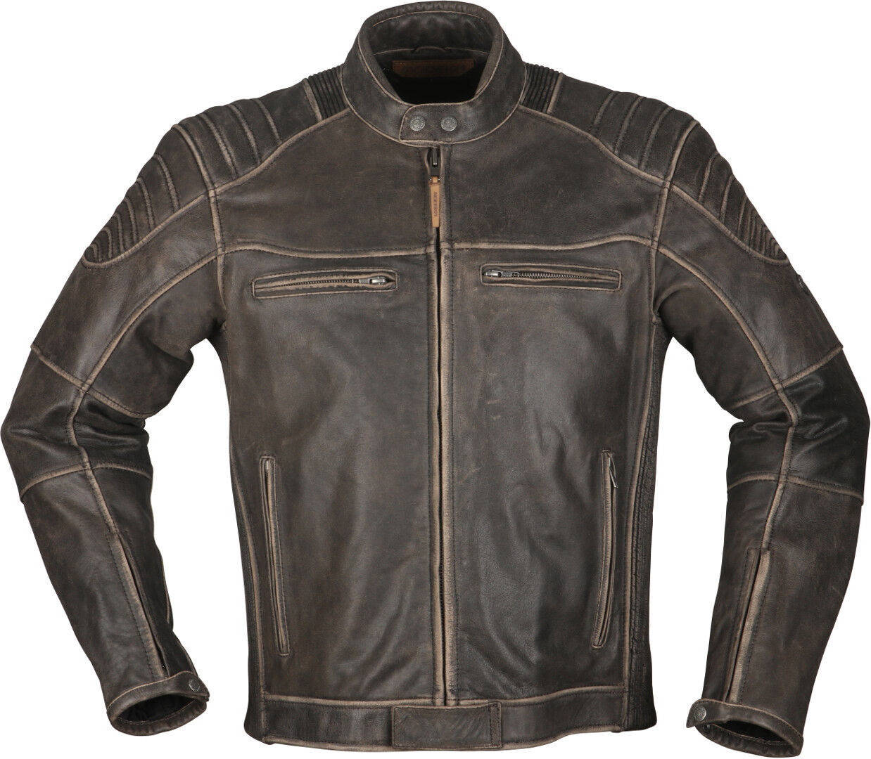 Modeka Vincent Aged Motorcykel Leater Jacka 5XL Brun