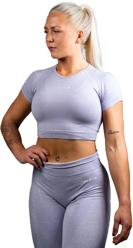 Relode Cropped T-shirt, Lilac, Xs