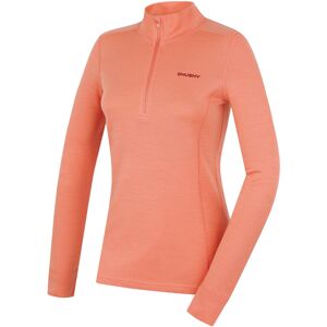 Women's merino sweatshirt HUSKY Aron Zip L light orange XXL unisex