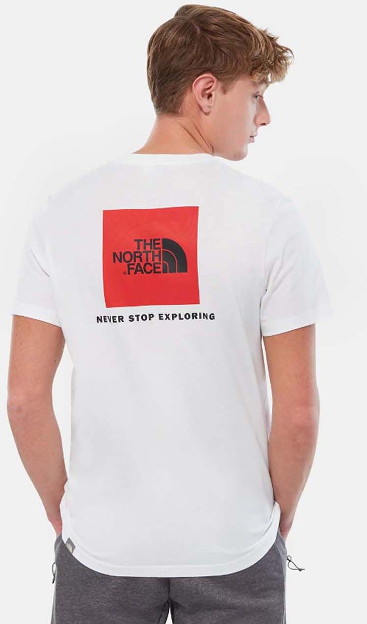 THE NORTH FACE Biele tričko S/S Red Box Tee – M