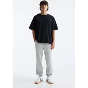 Pull&Bear Standard Fit Joggers (Size: XL) Grey marl male