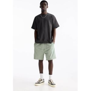 Pull&Bear Basic Bermuda Joggers (Size: S) Mint male