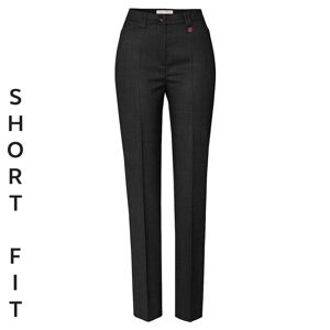 Toni ‘Steffi’ Short Fit Wool Trousers In Ebony Grey