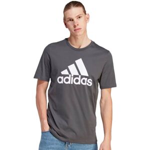 adidas Sportswear Mens Single Jersey Big Logo T-Shirt - Solid Grey - XS