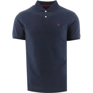 Hackett Mens Navy Slim Fit Logo Polo Shirt - Male - ["Blue","Navy"]