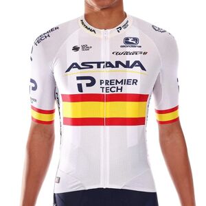 Giordana ASTANA - PREMIER TECH Short Sleeve Jersey FRC Spanish Champion 2021, for men, size S, Cycling jersey, Cycling clothing