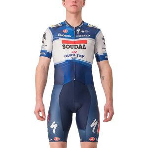 Castelli SOUDAL QUICK-STEP 2023 Sanremo RC Race Bodysuit, for men, size L, Cycling body, Cycle gear