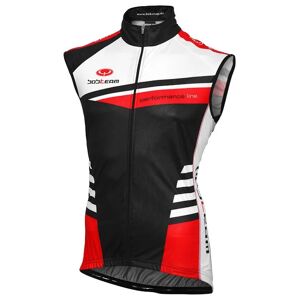 Cycling vest, BOBTEAM Performance Line III black-white Wind Vest, for men, size XL, Cycling clothing