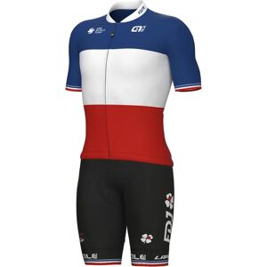 Alé GROUPAMA-FDJ French Champion 2023 Set (cycling jersey + cycling shorts) Set (2 pieces), for men, Cycling clothing