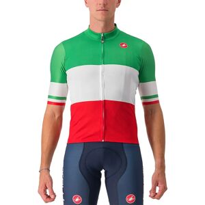 Castelli ITALIAN NATIONAL TEAM Trikolore 2024 Short Sleeve Jersey, for men, size S, Cycling jersey, Cycling clothing