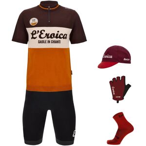 SANTINI Eroica Gaiole Maxi-Set (5 pieces) Maxi Set (5 pieces), for men, Cycling clothing