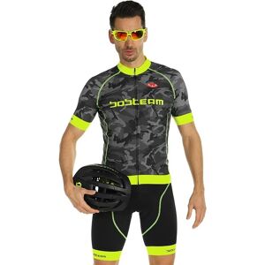 BOBTEAM Amo Camo Set (cycling jersey + cycling shorts), for men