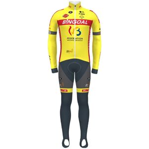 Vermarc WALLONIE BRUXELLES 2021 Set (winter jacket + cycling tights), for men