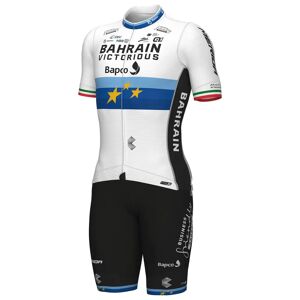 Alé BAHRAIN - VICTORIOUS European Champion 2022 Set (cycling jersey + cycling shorts) Set (2 pieces), for men, Cycling clothing