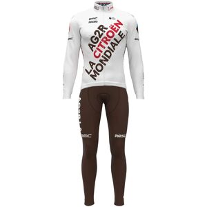 Rosti AG2R Citroën Team 2023 Set (winter jacket + cycling tights) Set (2 pieces), for men