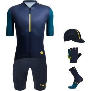 Santini TOUR DE FRANCE LE MAILLOT JAUNE ALLEZ 24 Maxi-Set (5 pieces), for men, Cycling clothing