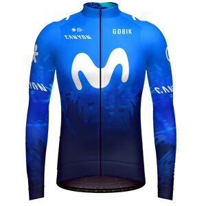 Gobik MOVISTAR TEAM Race 2024 Long Sleeve Jersey, for men, size XL, Bike Jersey, Cycle gear