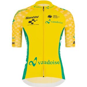 Santini TOUR DE SUISSE 2021 General Leader Short Sleeve Jersey, for men, size S, Cycling jersey, Cycling clothing