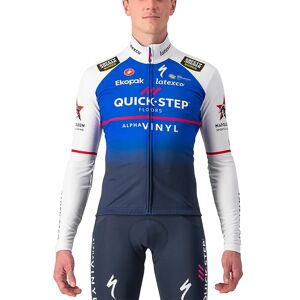 Castelli QUICK-STEP ALPHA VINYL 2022 Long Sleeve Jersey, for men, size L, Cycling shirt, Cycle clothing
