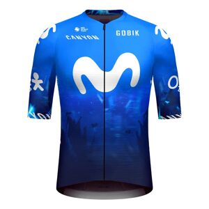 Gobik MOVISTAR TEAM Race 2024 Short Sleeve Jersey, for men, size XL, Bike Jersey, Cycle gear