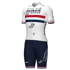 Alé BAHRAIN VICTORIOUS British Champion 2024 Set (cycling jersey + cycling shorts) Set (2 pieces), for men, Cycling clothing
