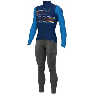 ALÉ Logo Set (winter jacket + cycling tights), for men