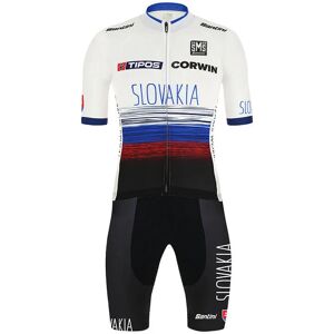 Santini SLOVAKIAN NATIONAL TEAM 2019 Set (cycling jersey + cycling shorts), for men, Cycling clothing