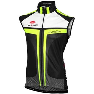 Cycling vest, BOBTEAM Evolution 2.0 black-neon yellow Wind Vest, for men, size 2XL, Cycling clothing