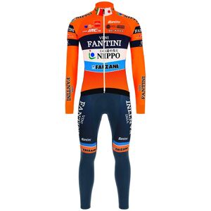 Santini NIPPO-VINI FANTINI-EUROPA OVINI Set (winter jacket + cycling tights), for men