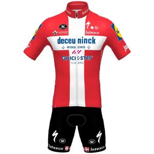Vermarc DECEUNINCK QUICK-STEP Danish Champion 2021 (cycling jersey + cycling shorts) Set (2 pieces, for men, Cycling clothing