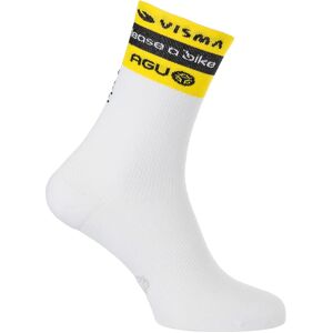 AGU TEAM VISMA-LEASE A BIKE 2024 Cycling Socks, for men, size L-XL, MTB socks, Cycling gear