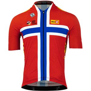 Bioracer Uno-X Icon Norwegian champion TdF 2023 Short Sleeve Jersey, for men, size 2XL, Cycle shirt, Bike gear