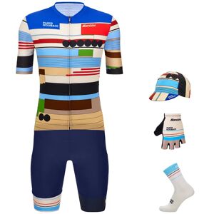 Set SANTINI Paris Roubaix 2024 Maxi-Set (5 pieces), for men, Cycling clothing