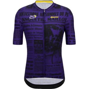 Santini TOUR DE FRANCE Puy de Dôme 2023 Short Sleeve Jersey, for men, size M, Cycle jersey, Cycling clothing