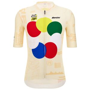 Santini TOUR DE FRANCE Grand Départ Florence 2024 Short Sleeve Jersey, for men, size S, Cycling jersey, Cycling clothing
