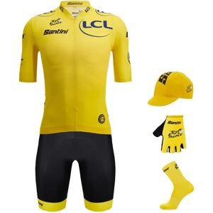 Santini TOUR DE FRANCE Race 2024 Maxi-Set (5 pieces) Maxi Set (5 pieces), for men, Cycling clothing