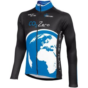 Cycling jersey, BOBSTARS Long Sleeve Jersey CO² Zero, for men, size L, Cycling clothing