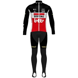 Vermarc SOUDAL LOTTO 2021 Set (winter jacket + cycling tights), for men