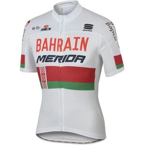 Sportful BAHRAIN-MERIDA Short Sleeve Jersey Belarusian Champion 2017, for men, size M, Cycle jersey, Cycling clothing