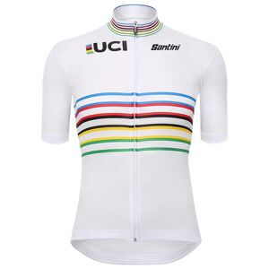 Santini UCI WORLD CHAMPION Master 2024 Short Sleeve Jersey, for men, size XL, Bike Jersey, Cycle gear