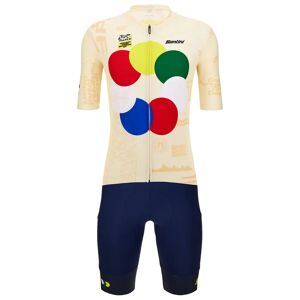 Santini TOUR DE FRANCE Grand Départ Florence 2024 Set (cycling jersey + cycling shorts) Set (2 pieces), for men, Cycling clothing