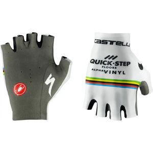 Castelli QUICK-STEP ALPHA VINYL Cycling Gloves World Champion 2022, for men, size L, Cycling gloves, Bike gear