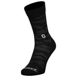 SCOTT Winter Cycling Socks AS Trail Camo Crew Winter Socks, for men, size L, MTB socks, Cycle gear