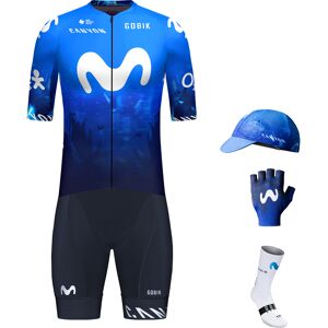 Gobik MOVISTAR Race 2024 Maxi-Set (5 pieces), for men, Cycling clothing