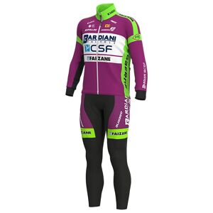 Alé BARDIANI CSF FAIZANÈ 2021 Set (winter jacket + cycling tights), for men